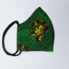 Mondmasker Shwe Shwe Black green yellow Floral zijaanzicht